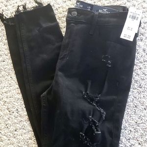 Black Distressed Hollister Jeans